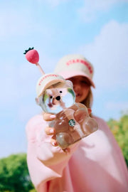 Pink Edition Bearista Glass Cold Cup