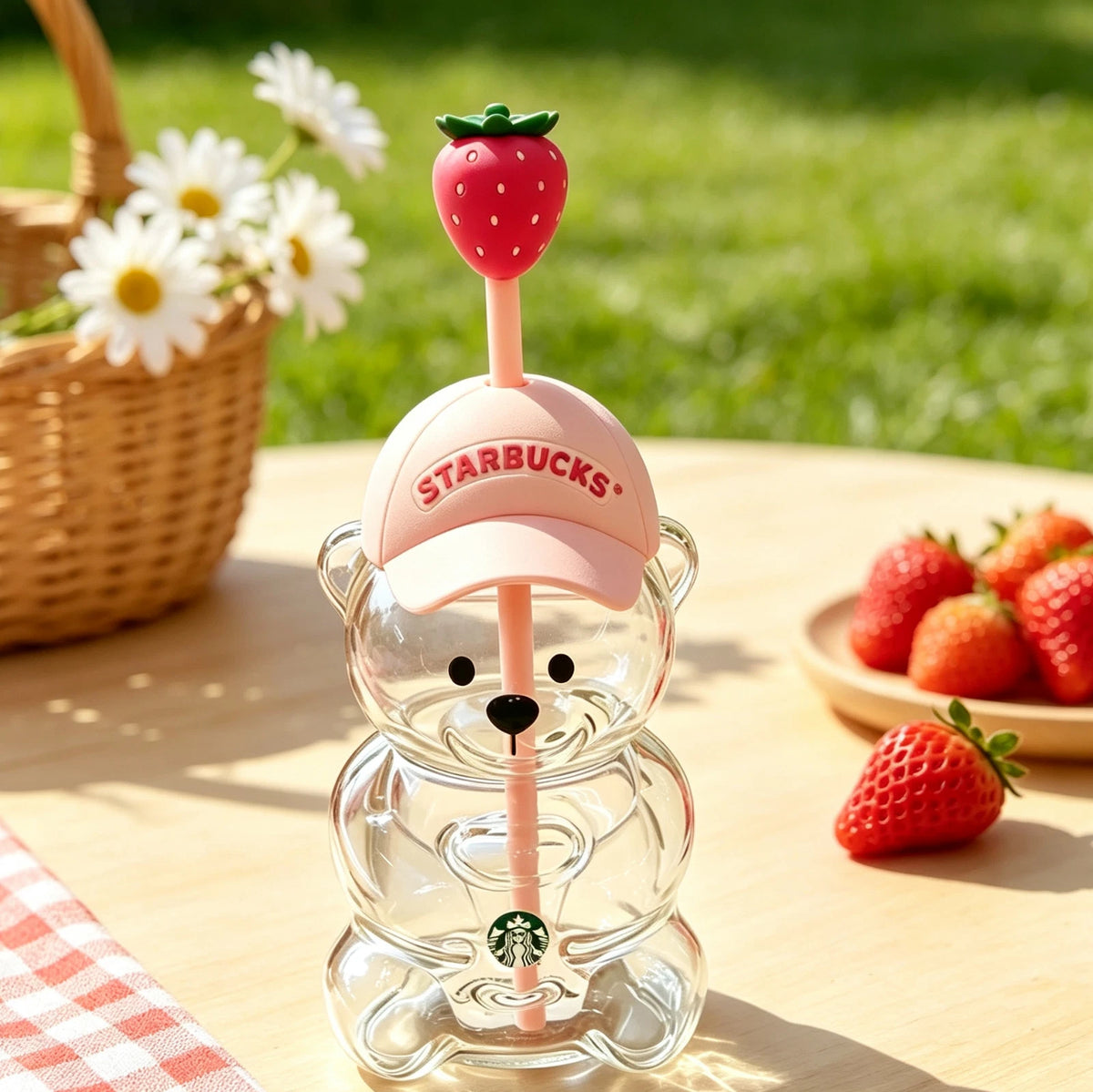 Pink Edition Bearista Glass Cold Cup