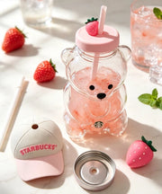 Pink Edition Bearista Glass Cold Cup